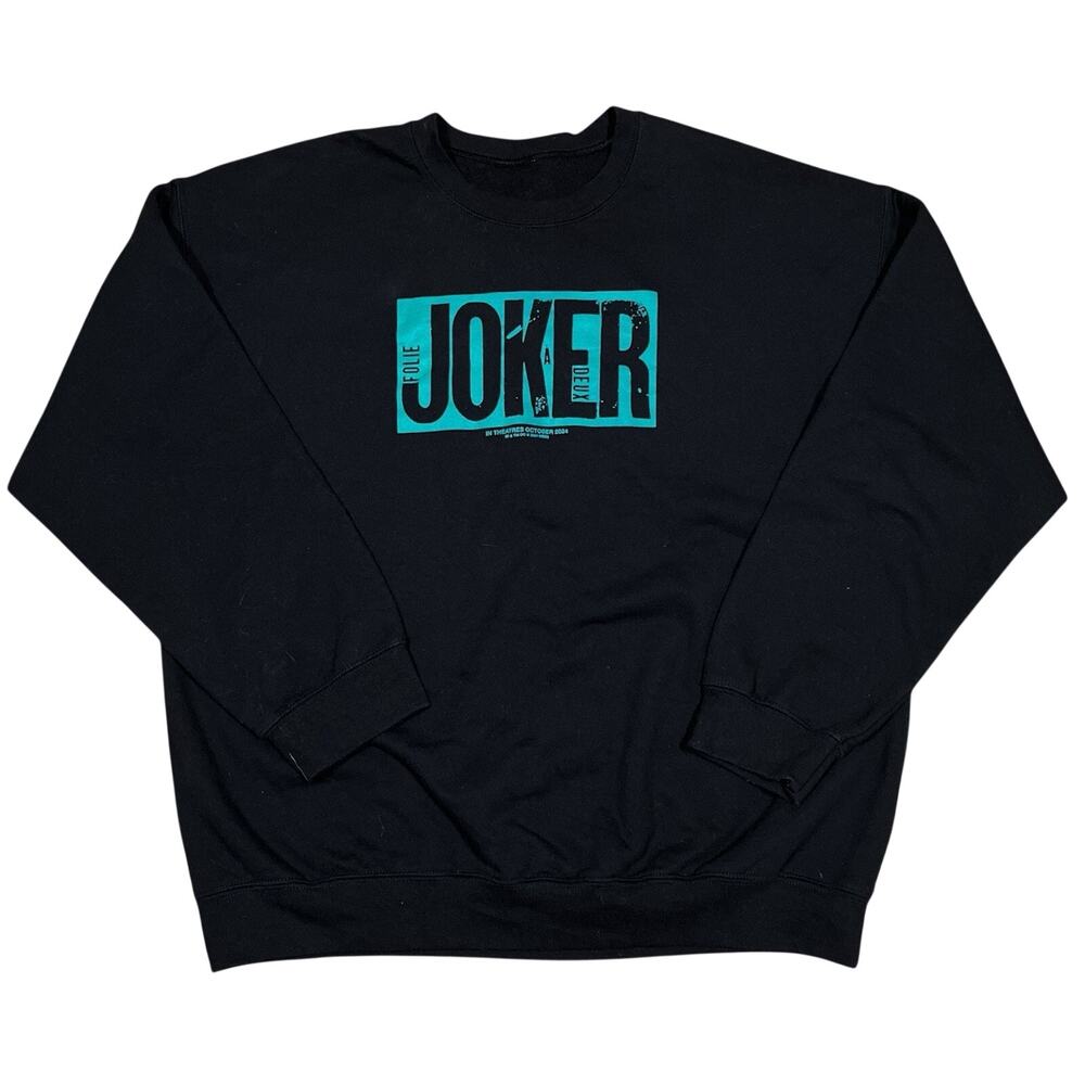 Joker Folie à Deux Sweatshirt Men’s Black Promo Warner Bros Batman‎